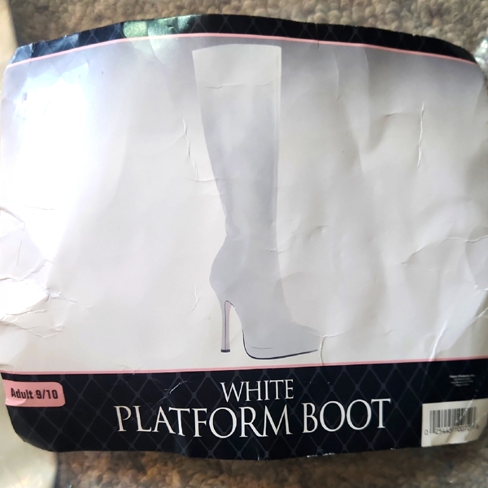 White Platform Boot